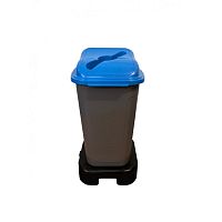 Контейнер для мусора Алсера 3-40ПАР синий 40л на подставке