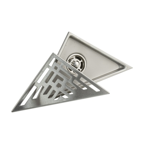 Трап Алсера 200х140 угловой вертикальный из нержавеющей стали фото 3