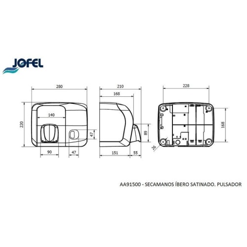 Сушилка для рук Jofel AA91500 фото 3