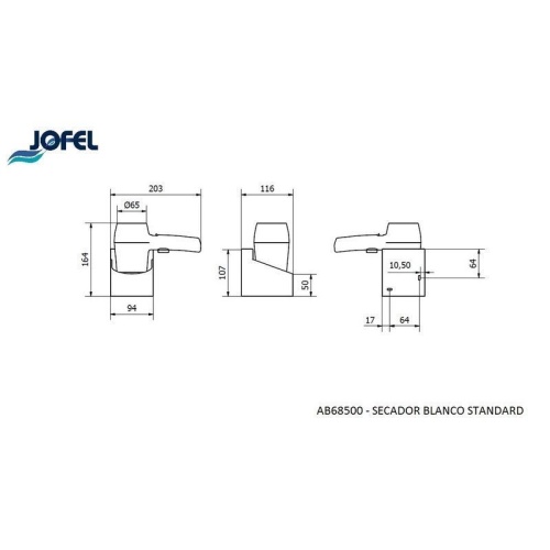 Фен Jofel AB68500 стационарный фото 3