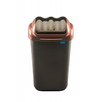 Бак для мусора Plafor FALA 605-02 черный/золотой 15л