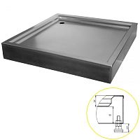 Поддон для душевой кабины Алсера ТР 2-2 накладной