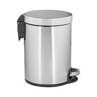 Урна для мусора с педалью MERIDA KIM413 матовая 5л.