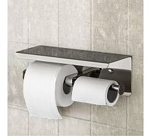 Держатель туалетной бумаги Алсера 25.27 с полочкой