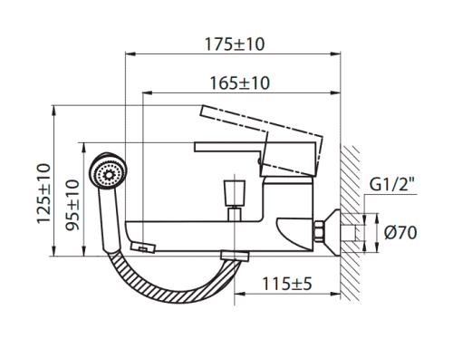Смеситель для ванны Варион MB 9620633 фото 2
