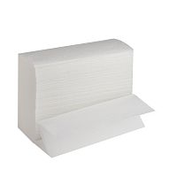 Бумажные полотенца листовые Z-сложения MERIDA BP2406 2 сл., белые, 20 пач. х 200 лист