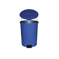 Урна с педалью Алсера 2-25АР синяя 25л