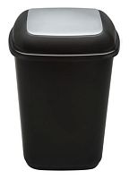 Бак для мусора Plafor QUATRO BIN 657-00 серебряный 12л
