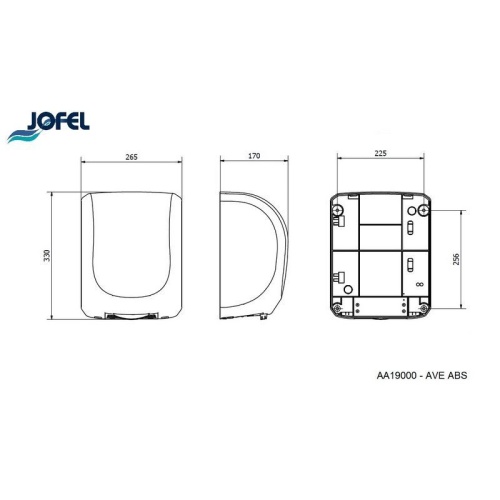 Сушилка для рук Jofel AA19000 высокоскоростная фото 3