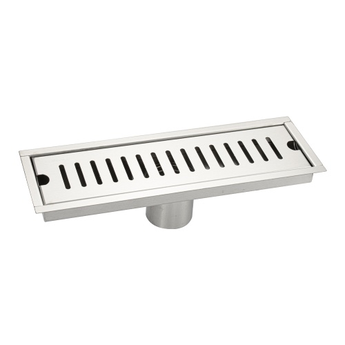 Трап Алсера 300х100 линейный вертикальный из нержавеющей стали