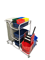 Тележка уборочная Алсера 26EF/1 многофункциональная