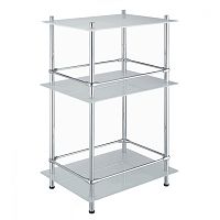 Полка стеклянная WasserKRAFT К-4033 тройная напольная