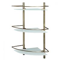 Полка стеклянная WasserKRAFT К-3533 тройная угловая