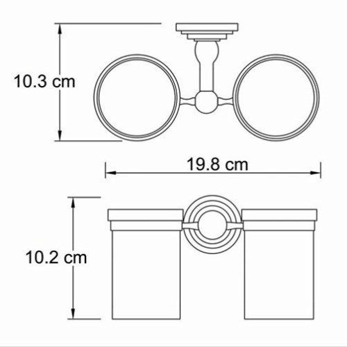 Подстаканник двойной WasserKRAFT К-7328D фото 4