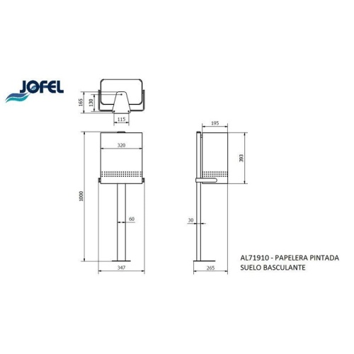 Настенная урна Jofel AL71900 фото 3