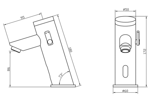 Сенсорный смеситель Ksitex M-8907 фото 2