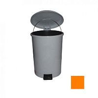Урна с педалью Алсера 2-25АР оранжевая 25л