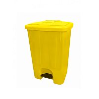 Бак для мусора Алсера 1-65АР желтый 65л с педалью